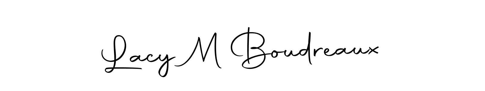 This is the best signature style for the Lacy M Boudreaux name. Also you like these signature font (Autography-DOLnW). Mix name signature. Lacy M Boudreaux signature style 10 images and pictures png
