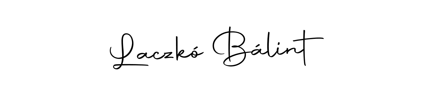 Laczkó Bálint stylish signature style. Best Handwritten Sign (Autography-DOLnW) for my name. Handwritten Signature Collection Ideas for my name Laczkó Bálint. Laczkó Bálint signature style 10 images and pictures png