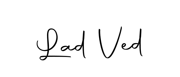 Similarly Autography-DOLnW is the best handwritten signature design. Signature creator online .You can use it as an online autograph creator for name Lad Ved. Lad Ved signature style 10 images and pictures png