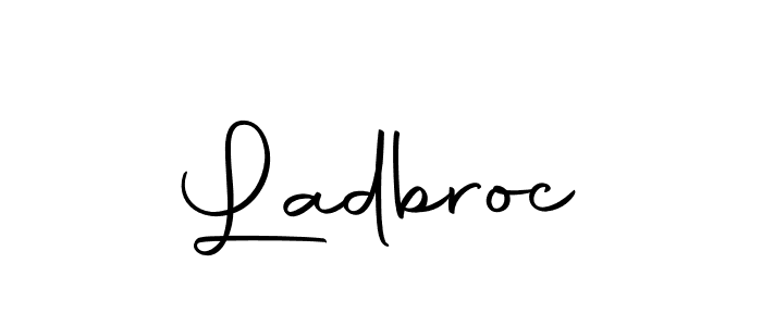 How to make Ladbroc name signature. Use Autography-DOLnW style for creating short signs online. This is the latest handwritten sign. Ladbroc signature style 10 images and pictures png