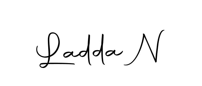 The best way (Autography-DOLnW) to make a short signature is to pick only two or three words in your name. The name Ladda N include a total of six letters. For converting this name. Ladda N signature style 10 images and pictures png