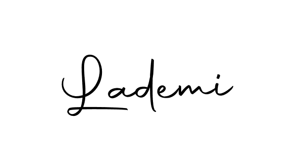 Design your own signature with our free online signature maker. With this signature software, you can create a handwritten (Autography-DOLnW) signature for name Lademi. Lademi signature style 10 images and pictures png