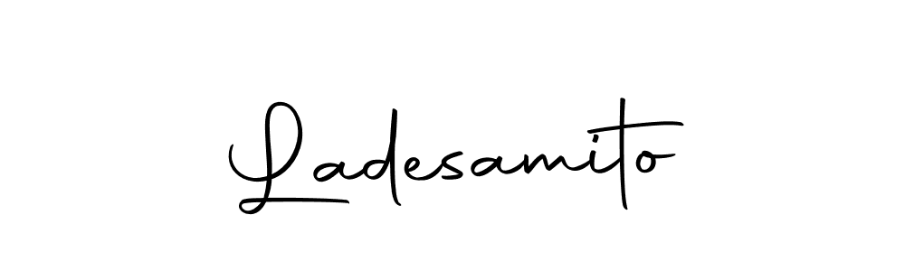 if you are searching for the best signature style for your name Ladesamito. so please give up your signature search. here we have designed multiple signature styles  using Autography-DOLnW. Ladesamito signature style 10 images and pictures png
