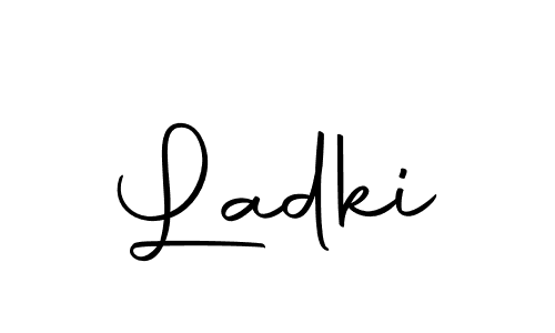 You should practise on your own different ways (Autography-DOLnW) to write your name (Ladki) in signature. don't let someone else do it for you. Ladki signature style 10 images and pictures png