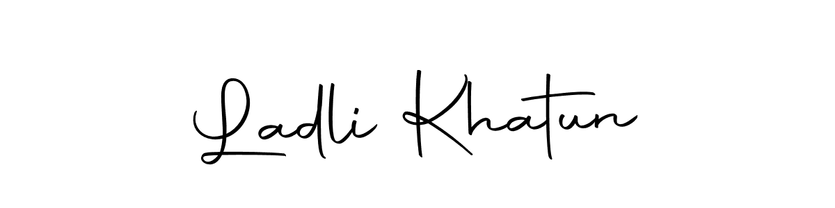 Ladli Khatun stylish signature style. Best Handwritten Sign (Autography-DOLnW) for my name. Handwritten Signature Collection Ideas for my name Ladli Khatun. Ladli Khatun signature style 10 images and pictures png