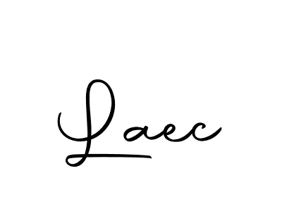 Use a signature maker to create a handwritten signature online. With this signature software, you can design (Autography-DOLnW) your own signature for name Laec. Laec signature style 10 images and pictures png