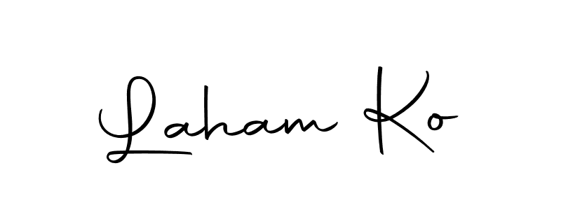 You can use this online signature creator to create a handwritten signature for the name Laham Ko. This is the best online autograph maker. Laham Ko signature style 10 images and pictures png
