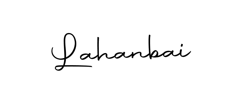 Lahanbai stylish signature style. Best Handwritten Sign (Autography-DOLnW) for my name. Handwritten Signature Collection Ideas for my name Lahanbai. Lahanbai signature style 10 images and pictures png