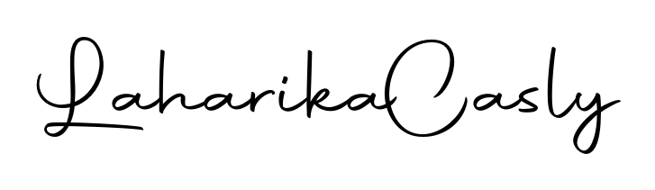 Create a beautiful signature design for name Laharika  Casly. With this signature (Autography-DOLnW) fonts, you can make a handwritten signature for free. Laharika  Casly signature style 10 images and pictures png