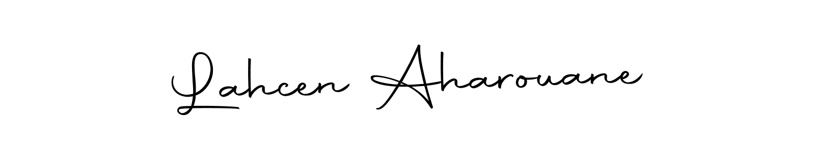 Create a beautiful signature design for name Lahcen Aharouane. With this signature (Autography-DOLnW) fonts, you can make a handwritten signature for free. Lahcen Aharouane signature style 10 images and pictures png