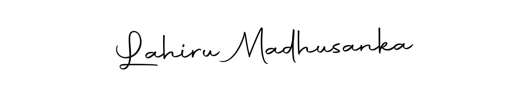 Use a signature maker to create a handwritten signature online. With this signature software, you can design (Autography-DOLnW) your own signature for name Lahiru Madhusanka. Lahiru Madhusanka signature style 10 images and pictures png