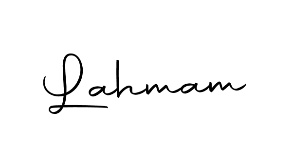 You should practise on your own different ways (Autography-DOLnW) to write your name (Lahmam) in signature. don't let someone else do it for you. Lahmam signature style 10 images and pictures png