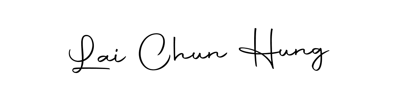 Make a beautiful signature design for name Lai Chun Hung. With this signature (Autography-DOLnW) style, you can create a handwritten signature for free. Lai Chun Hung signature style 10 images and pictures png