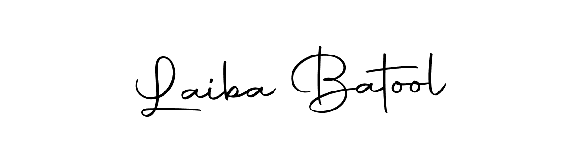Make a beautiful signature design for name Laiba Batool. Use this online signature maker to create a handwritten signature for free. Laiba Batool signature style 10 images and pictures png