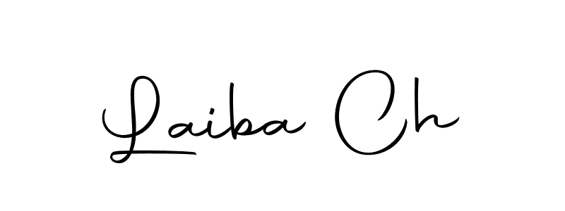 if you are searching for the best signature style for your name Laiba Ch. so please give up your signature search. here we have designed multiple signature styles  using Autography-DOLnW. Laiba Ch signature style 10 images and pictures png