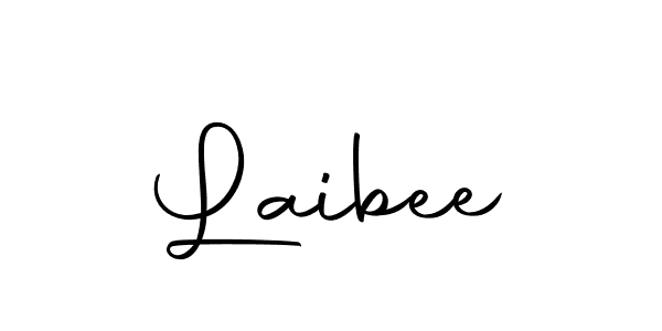 Design your own signature with our free online signature maker. With this signature software, you can create a handwritten (Autography-DOLnW) signature for name Laibee. Laibee signature style 10 images and pictures png