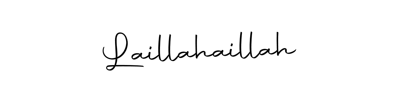 Use a signature maker to create a handwritten signature online. With this signature software, you can design (Autography-DOLnW) your own signature for name Laillahaillah. Laillahaillah signature style 10 images and pictures png