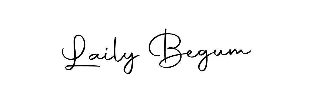 How to make Laily Begum name signature. Use Autography-DOLnW style for creating short signs online. This is the latest handwritten sign. Laily Begum signature style 10 images and pictures png