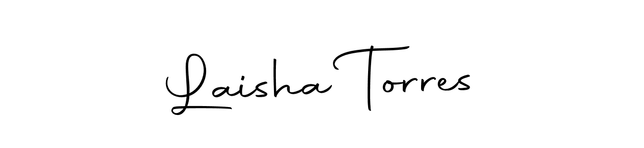 Design your own signature with our free online signature maker. With this signature software, you can create a handwritten (Autography-DOLnW) signature for name Laisha Torres. Laisha Torres signature style 10 images and pictures png