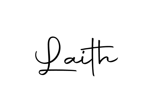 Design your own signature with our free online signature maker. With this signature software, you can create a handwritten (Autography-DOLnW) signature for name Laith. Laith signature style 10 images and pictures png