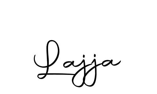 Use a signature maker to create a handwritten signature online. With this signature software, you can design (Autography-DOLnW) your own signature for name Lajja. Lajja signature style 10 images and pictures png