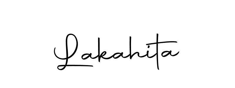 Make a beautiful signature design for name Lakahita. With this signature (Autography-DOLnW) style, you can create a handwritten signature for free. Lakahita signature style 10 images and pictures png