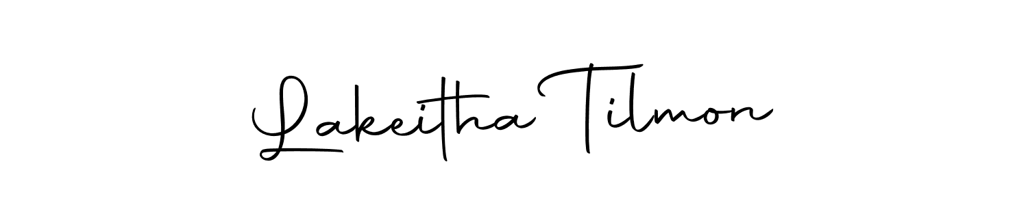 Make a beautiful signature design for name Lakeitha Tilmon. With this signature (Autography-DOLnW) style, you can create a handwritten signature for free. Lakeitha Tilmon signature style 10 images and pictures png