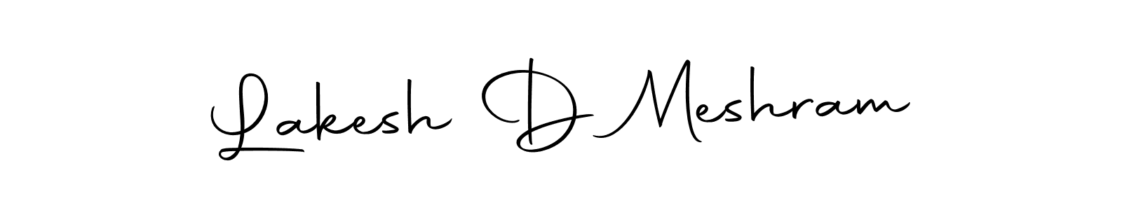 Design your own signature with our free online signature maker. With this signature software, you can create a handwritten (Autography-DOLnW) signature for name Lakesh D Meshram. Lakesh D Meshram signature style 10 images and pictures png