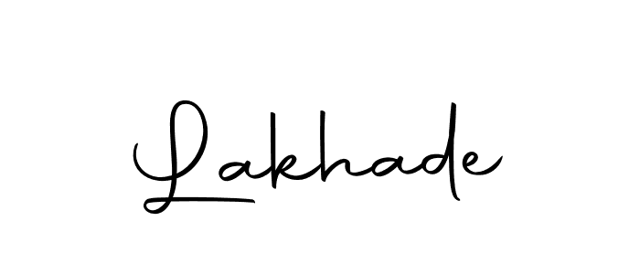 Similarly Autography-DOLnW is the best handwritten signature design. Signature creator online .You can use it as an online autograph creator for name Lakhade. Lakhade signature style 10 images and pictures png