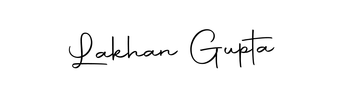 How to make Lakhan Gupta name signature. Use Autography-DOLnW style for creating short signs online. This is the latest handwritten sign. Lakhan Gupta signature style 10 images and pictures png