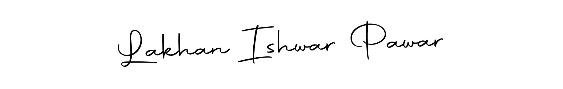 How to make Lakhan Ishwar Pawar name signature. Use Autography-DOLnW style for creating short signs online. This is the latest handwritten sign. Lakhan Ishwar Pawar signature style 10 images and pictures png