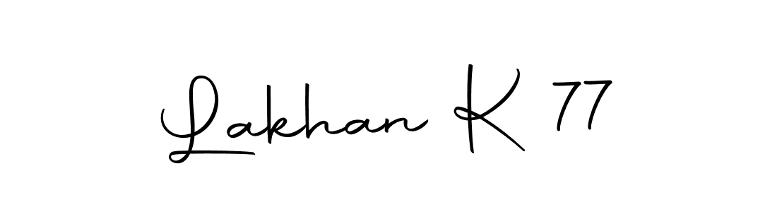 Similarly Autography-DOLnW is the best handwritten signature design. Signature creator online .You can use it as an online autograph creator for name Lakhan K 77. Lakhan K 77 signature style 10 images and pictures png