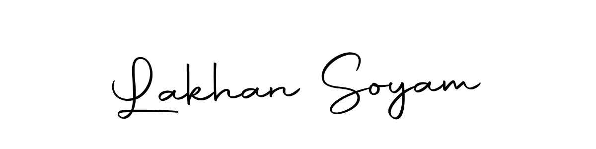 Use a signature maker to create a handwritten signature online. With this signature software, you can design (Autography-DOLnW) your own signature for name Lakhan Soyam. Lakhan Soyam signature style 10 images and pictures png