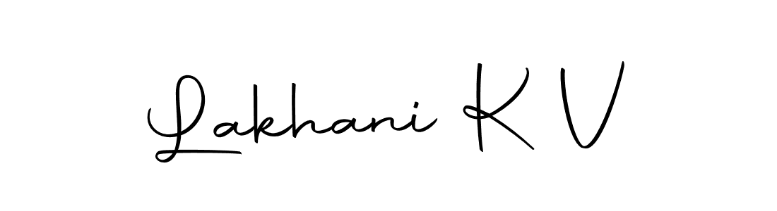 Design your own signature with our free online signature maker. With this signature software, you can create a handwritten (Autography-DOLnW) signature for name Lakhani K V. Lakhani K V signature style 10 images and pictures png