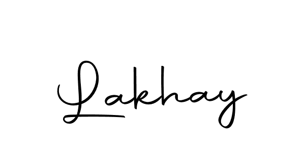 Similarly Autography-DOLnW is the best handwritten signature design. Signature creator online .You can use it as an online autograph creator for name Lakhay. Lakhay signature style 10 images and pictures png