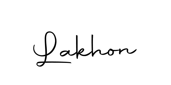 Make a beautiful signature design for name Lakhon. With this signature (Autography-DOLnW) style, you can create a handwritten signature for free. Lakhon signature style 10 images and pictures png