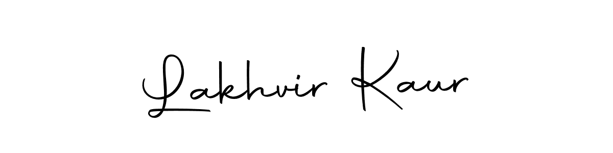 How to make Lakhvir Kaur name signature. Use Autography-DOLnW style for creating short signs online. This is the latest handwritten sign. Lakhvir Kaur signature style 10 images and pictures png