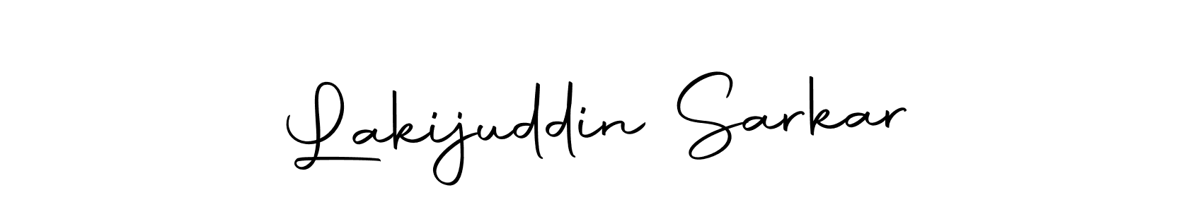 Create a beautiful signature design for name Lakijuddin Sarkar. With this signature (Autography-DOLnW) fonts, you can make a handwritten signature for free. Lakijuddin Sarkar signature style 10 images and pictures png