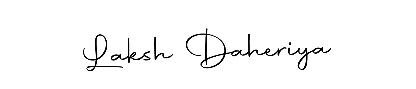 Design your own signature with our free online signature maker. With this signature software, you can create a handwritten (Autography-DOLnW) signature for name Laksh Daheriya. Laksh Daheriya signature style 10 images and pictures png