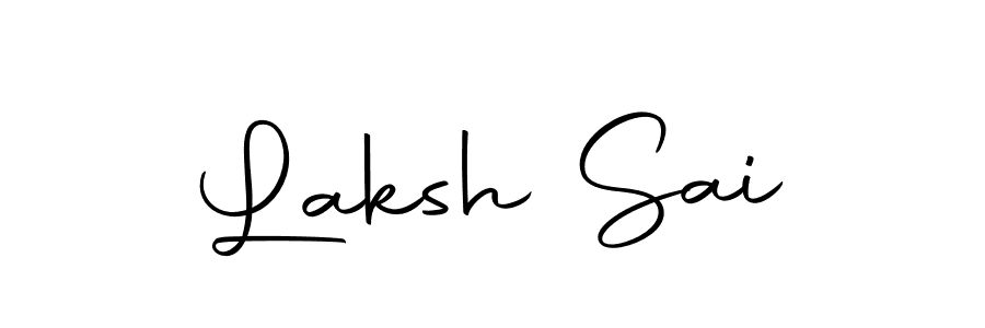 How to make Laksh Sai name signature. Use Autography-DOLnW style for creating short signs online. This is the latest handwritten sign. Laksh Sai signature style 10 images and pictures png