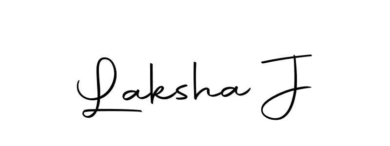 You can use this online signature creator to create a handwritten signature for the name Laksha J. This is the best online autograph maker. Laksha J signature style 10 images and pictures png