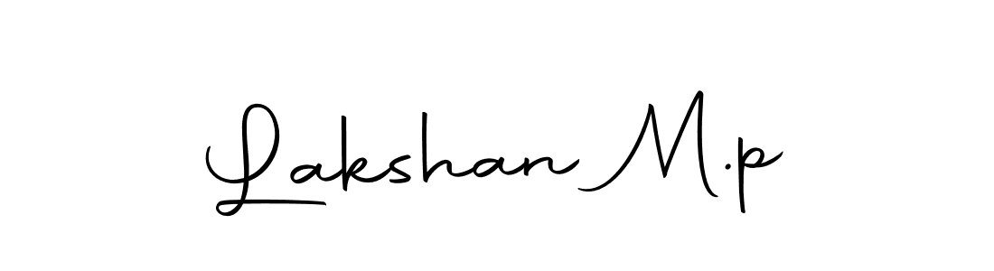 Design your own signature with our free online signature maker. With this signature software, you can create a handwritten (Autography-DOLnW) signature for name Lakshan M.p. Lakshan M.p signature style 10 images and pictures png