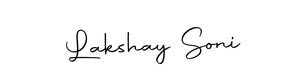 How to make Lakshay Soni name signature. Use Autography-DOLnW style for creating short signs online. This is the latest handwritten sign. Lakshay Soni signature style 10 images and pictures png