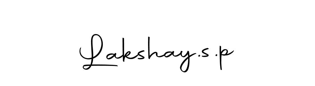 Design your own signature with our free online signature maker. With this signature software, you can create a handwritten (Autography-DOLnW) signature for name Lakshay.s.p. Lakshay.s.p signature style 10 images and pictures png