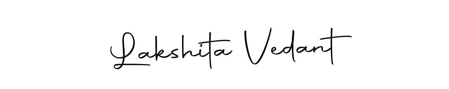 if you are searching for the best signature style for your name Lakshita Vedant. so please give up your signature search. here we have designed multiple signature styles  using Autography-DOLnW. Lakshita Vedant signature style 10 images and pictures png