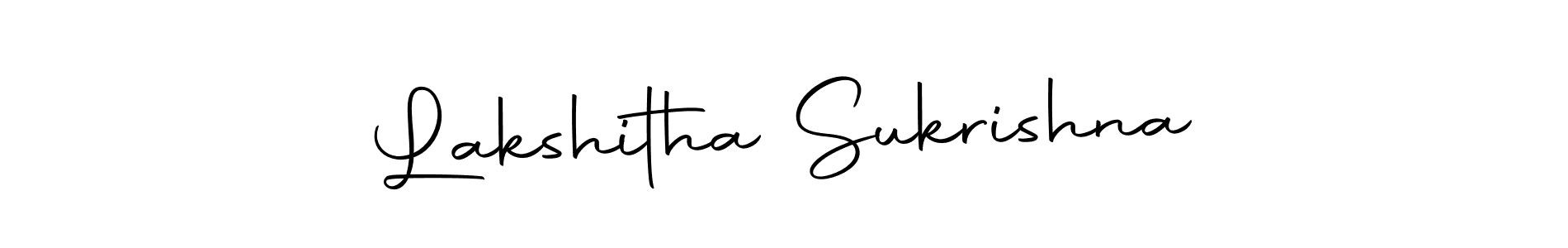 Make a beautiful signature design for name Lakshitha Sukrishna. Use this online signature maker to create a handwritten signature for free. Lakshitha Sukrishna signature style 10 images and pictures png