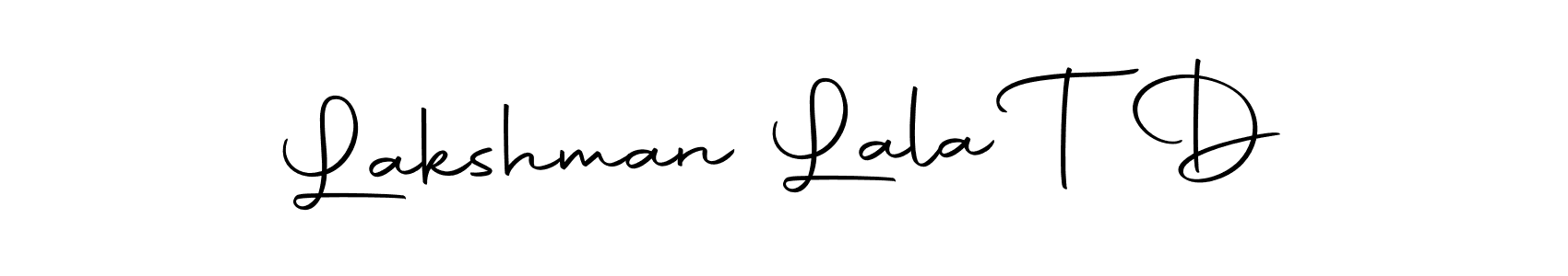 Use a signature maker to create a handwritten signature online. With this signature software, you can design (Autography-DOLnW) your own signature for name Lakshman Lala T D. Lakshman Lala T D signature style 10 images and pictures png