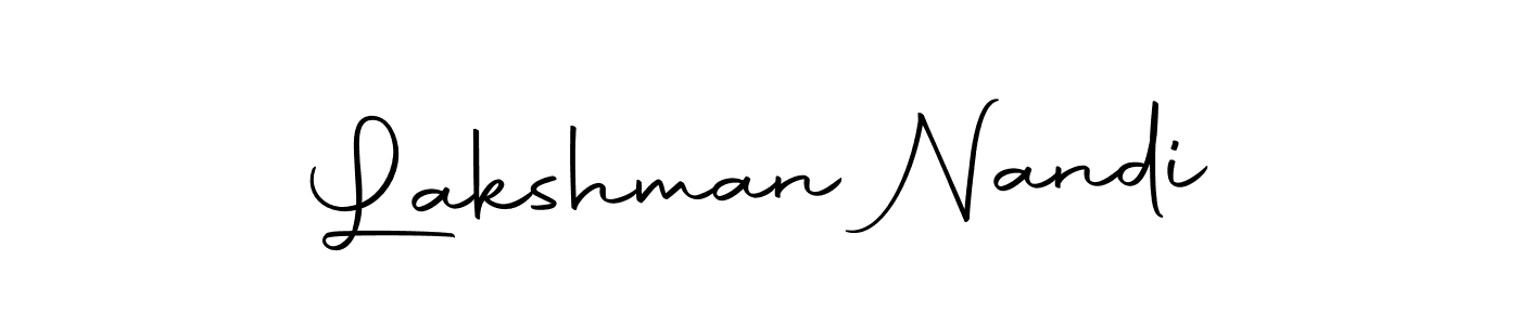 Design your own signature with our free online signature maker. With this signature software, you can create a handwritten (Autography-DOLnW) signature for name Lakshman Nandi. Lakshman Nandi signature style 10 images and pictures png
