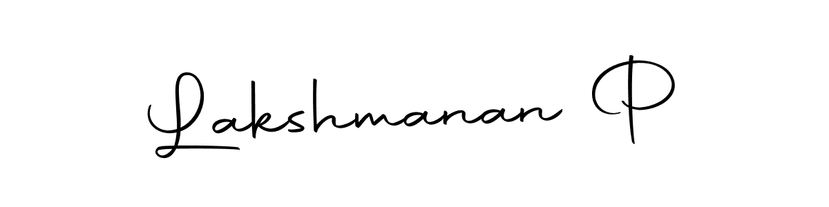 Create a beautiful signature design for name Lakshmanan P. With this signature (Autography-DOLnW) fonts, you can make a handwritten signature for free. Lakshmanan P signature style 10 images and pictures png
