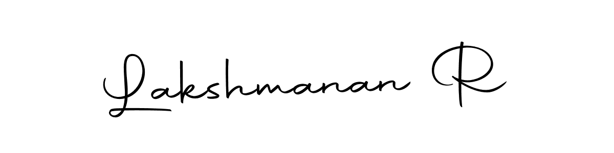 Create a beautiful signature design for name Lakshmanan R. With this signature (Autography-DOLnW) fonts, you can make a handwritten signature for free. Lakshmanan R signature style 10 images and pictures png